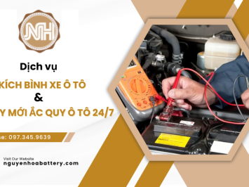 Dịch vụ kích bình xe ô tô - thay mới ắc quy ô tô 24/7 tại Bình Tân 