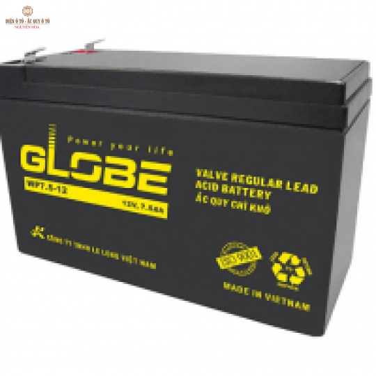 BÌNH ẮC QUY XE MÁY GLOBE WP12-12SE 12V 12AH