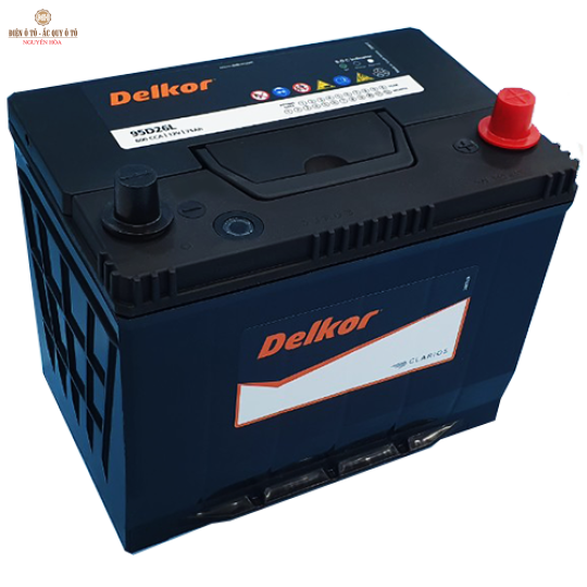 BÌNH ẮC QUY DELKOR 95D26L /R12V 75AH